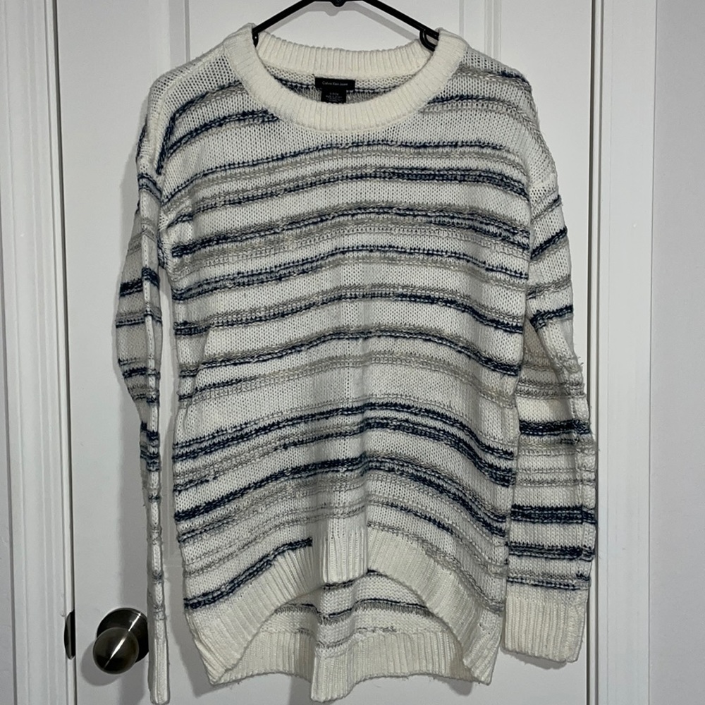 Calvin Klein jeans sweater in size small. High low.